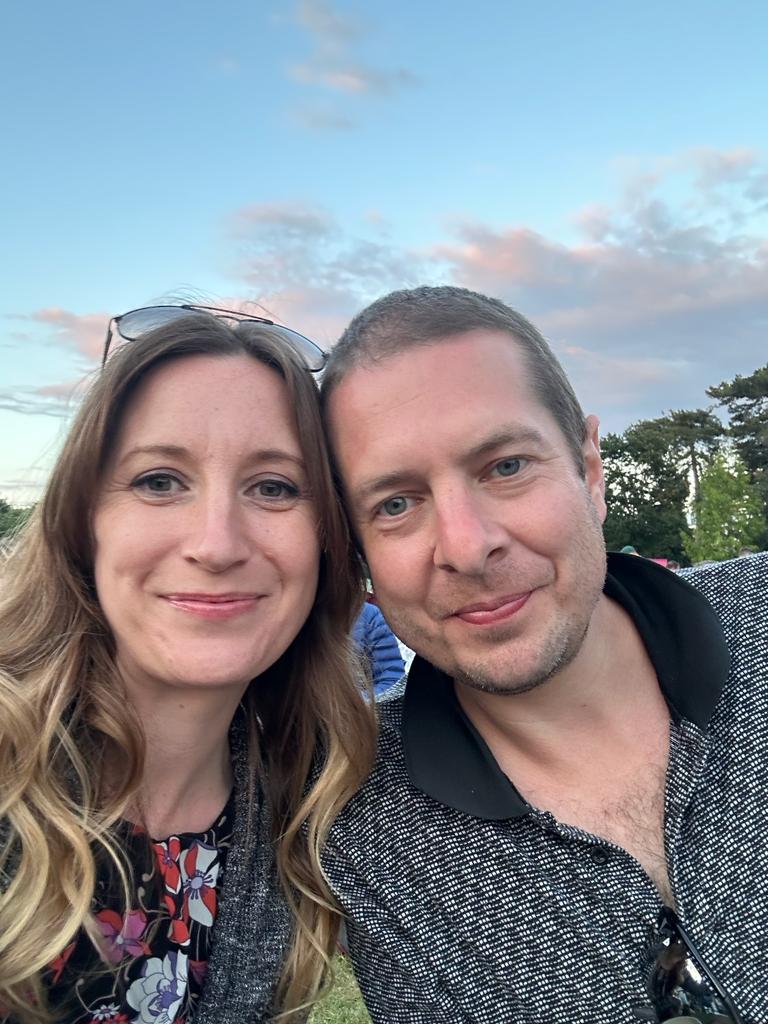 Young couple smiling